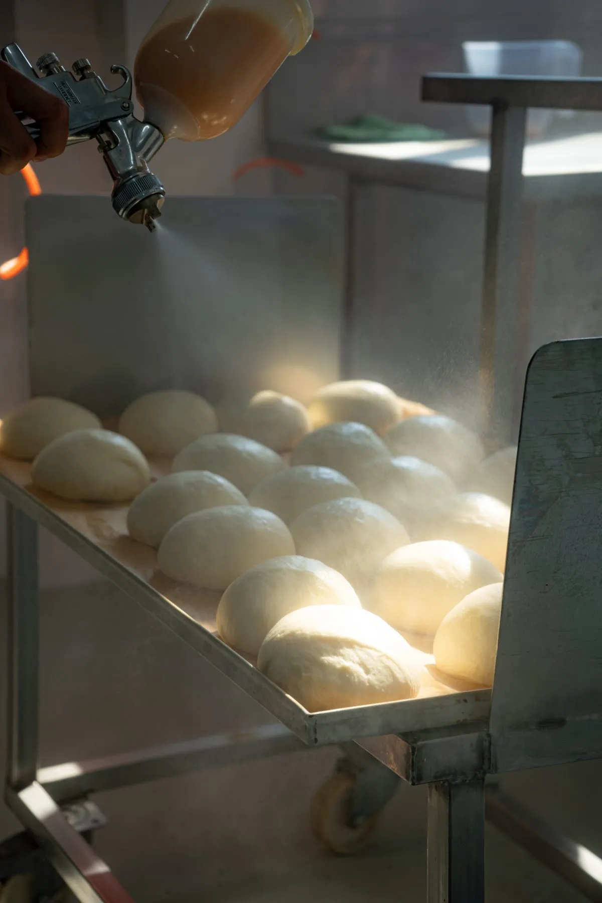 bakeo-pulverizare-abur-chifle-burger-inainte-coacere